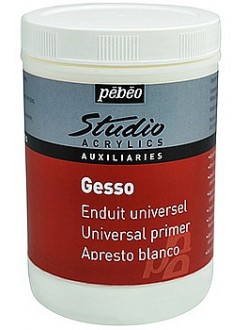 Studio Gesso univerzální akrylový šeps bílý 250/500 ml / 1l, 1 l