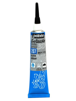 Kontura na textil Setacolor 3D Brod´perle 20 ml, 207 Silver