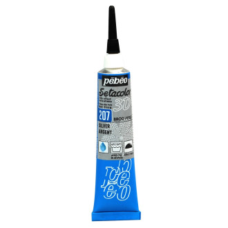 Kontura na textil Setacolor 3D Brod´perle 20 ml, 207 Silver