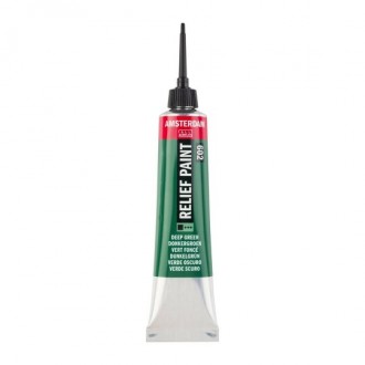 Amsterdam reliefní barva v tubě 20 ml, 602 Deep Green