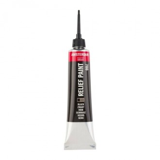 Amsterdam reliefní barva v tubě 20 ml, 700 Black