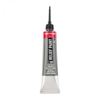 Amsterdam reliefní barva v tubě 20 ml, 736 Lead Grey
