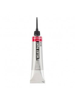 Amsterdam reliefní barva v tubě 20 ml, 800 Silver