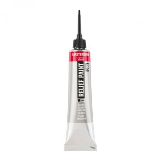 Amsterdam reliefní barva v tubě 20 ml, 100 White