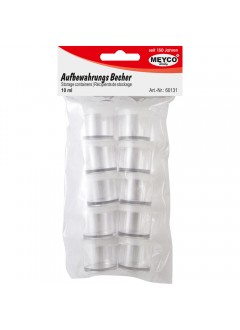 Plastové kelímky s víčkem - 10 ml (10 ks)