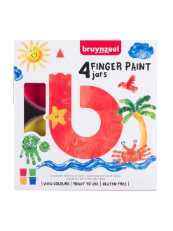 Sada prstových barev Bruynzeel, 4 barvy x 85 ml