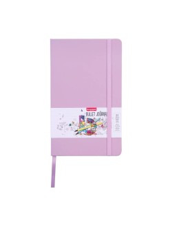 Bullet journal Bruynzeel - Lilac, tečkovaný, 13 x 21 cm, 140 g