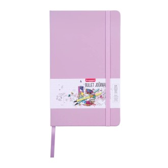 Bullet journal Bruynzeel - Lilac, tečkovaný, 13 x 21 cm, 140 g