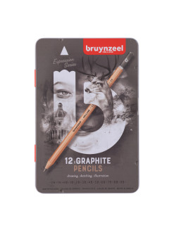 Sada grafitových tužek Bruynzeel , 6 kusů,  HB, 1B, 2B, 4B, 6B, 8B