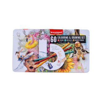 Sada pastelek Bruynzeel Creative Artist Collection, 60 ks