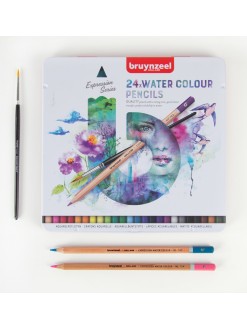 Sada pastelek Bruynzeel Expression Watercolour 24 ks + štětec