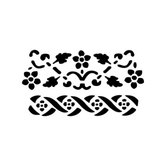 Meyco mosazná šablona na embosing - bordura