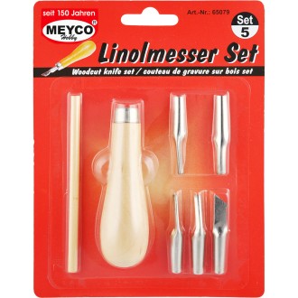 Sada rydel na linoryt Meyco 5+1