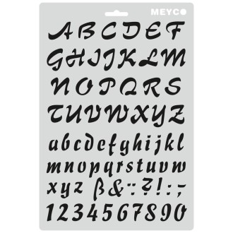 Meyco šablona písmena + čísla psací