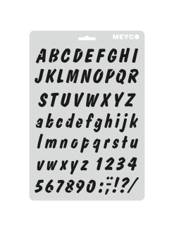 Meyco šablona Písmena malá + velká tiskací