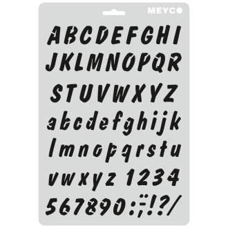 Meyco šablona Písmena malá + velká tiskací
