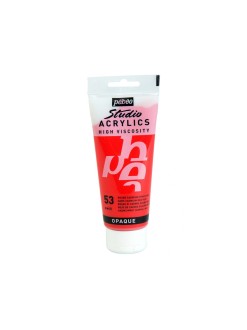 Pébéo Akrylová barva Studio Acrylics 100 ml, 53 - kadmium červená tm. odst.