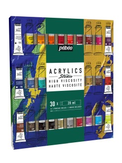 Studio Acrylic sada 30 x 20 ml + štětec