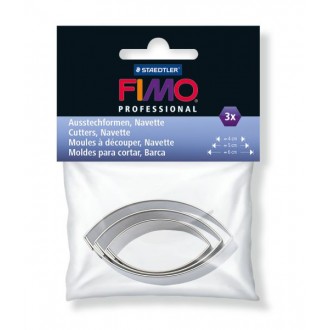 FIMO vykrajovátka - Špičatý ovál 3 velikosti