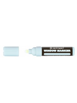 Křídový popisovač Centropen, 3-4mm, bílá