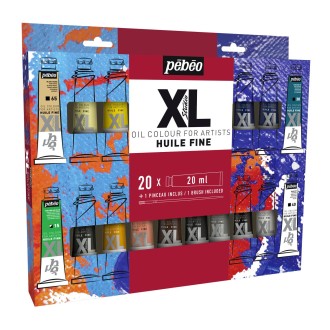 Pébéo Studio XL sada olej 20x20 ml+štětec