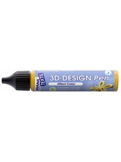 3D Design Pen na světlý a tmavý textil 29 ml, sluneční žlutá