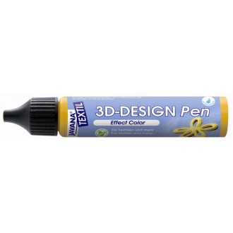 3D Design Pen na světlý a tmavý textil 29 ml, královská modrá