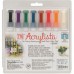 Kuretake ZIG Acrylista sada 8 akrylových fixů 6mm (kinder/basic)