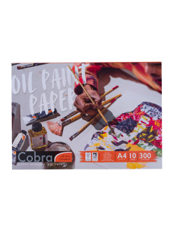 Cobra blok pro olej A4 (29,7 x 21 cm), 300 g/m², 10 listů, lepená vazba