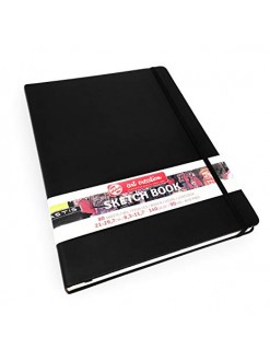 Sketch Book Art Creation, pevné černé desky, 21x29,7cm, 80 listů