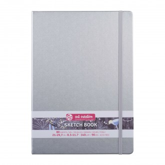 Royal talens art creations sketch deník stříbrný 21x30 cm, 140g