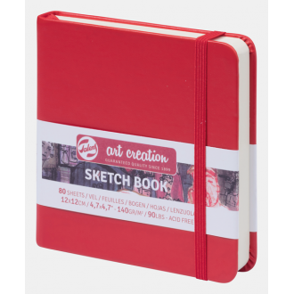 Royal Talens Art Creations sketch deník, červený, 12x12 cm, 140g/m