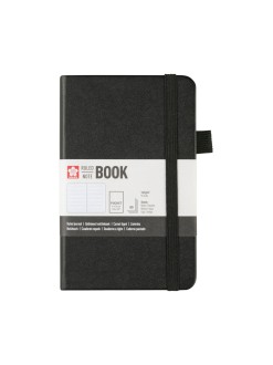 Linkovaný skicák Sakura, 140g/m2, 80 listů, černý 9 x 14 cm