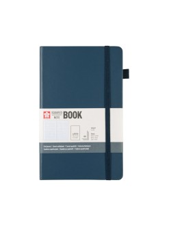 Čtverečkovaný skicák Sakura, 140g/m2, 80 listů, Deep Indigo (tmavě modrý) 21 x 30 cm