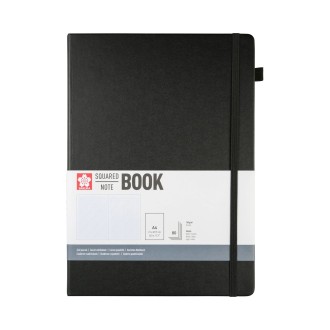 Čtverečkovaný skicák Sakura, 140g/m2, 80 listů, černý 21 x 30 cm