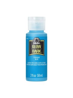Akrylová barva FolkArt - luminiscentní (svítí ve tmě), 57 ml, Modrá