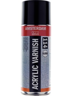 AMSTERDAM lak pro akrylové barvy, sprej, lesk, 400 ml