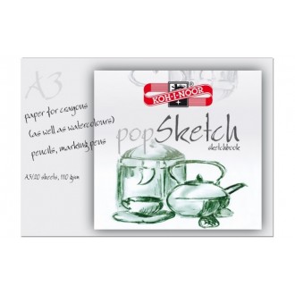 KOH-I-NOOR Blok SKETCH A3, 110g, 20x110g
