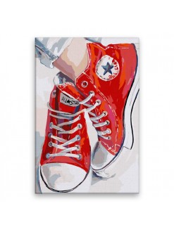 Malování podle čísel - Converse - 40x60 cm