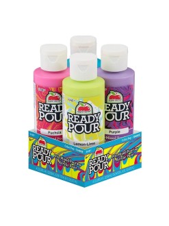 Sada akrylových barev pro Pouring - Apple Barerel Ready Pour set, 4x118 ml