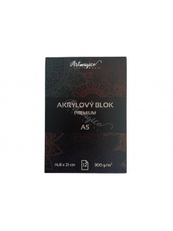 Artmagico Akrylový blok A5, 12 listů, 300 g/m2