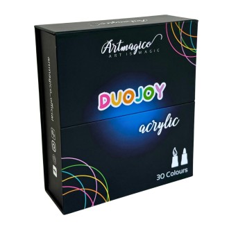 Artmagico - sada akrylových fixů DUOJOY se dvěma hroty (porézní+brush) 30ks