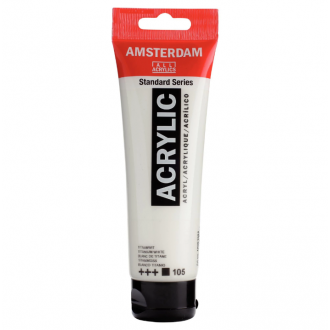ROYAL TALENS Akrylová barva AMSTERDAM 120 ml, 105 - titanium white