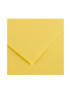 Barevný papír Canson Iris Vivaldi A4, 185 g/m², 02 Straw Yellow (žlutá sláma)