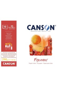 Skicák Canson Figueras, lepený, 10 listů, A4 - 21 x 29,7 cm