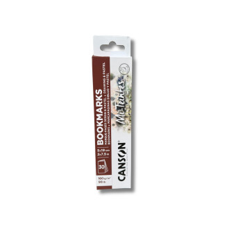 Záložky pro pastel, uhel, tužku: Canson Mi-Teintes Bookmarks, 5 x 19 cm, 160 g/m², 30 kusů