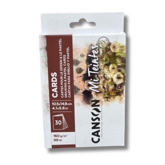 Canson Mi-Teintes A6 (14,8 x 10,5 cm) - kartičky pro pastel, uhel, tužku 160 g/m², 30 kusů
