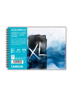 Canson XL Aquarelle akvarelový skicák, kroužková vazba (300 g/m², A5, 60 listů)