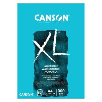 Akvarelový skicák Canson XL Aquarelle, lepený, 300 g/m2, A4