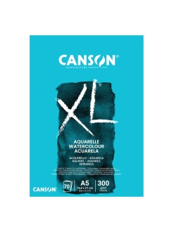 Akvarelový skicák Canson XL Aquarelle, lepený, 300 g/m2, A5